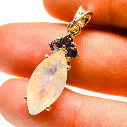 Rainbow Moonstone Pendants handcrafted by Ana Silver Co - PD759498