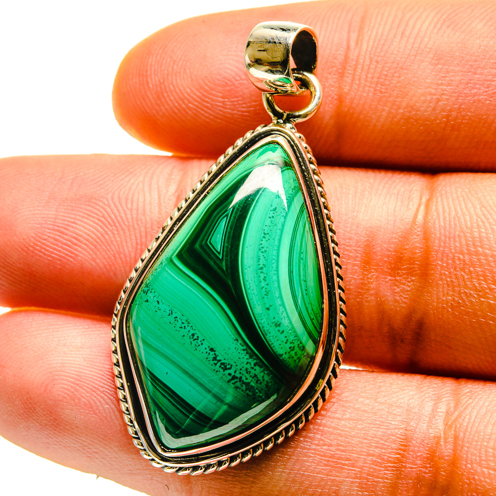 Malachite Pendants handcrafted by Ana Silver Co - PD759499