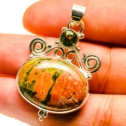 Unakite Pendants handcrafted by Ana Silver Co - PD759508