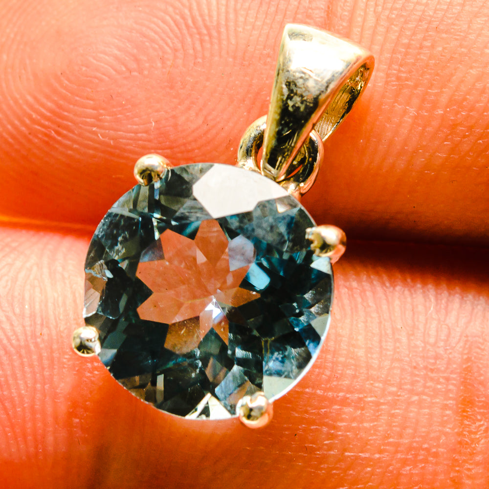 Blue Topaz Pendants handcrafted by Ana Silver Co - PD759512
