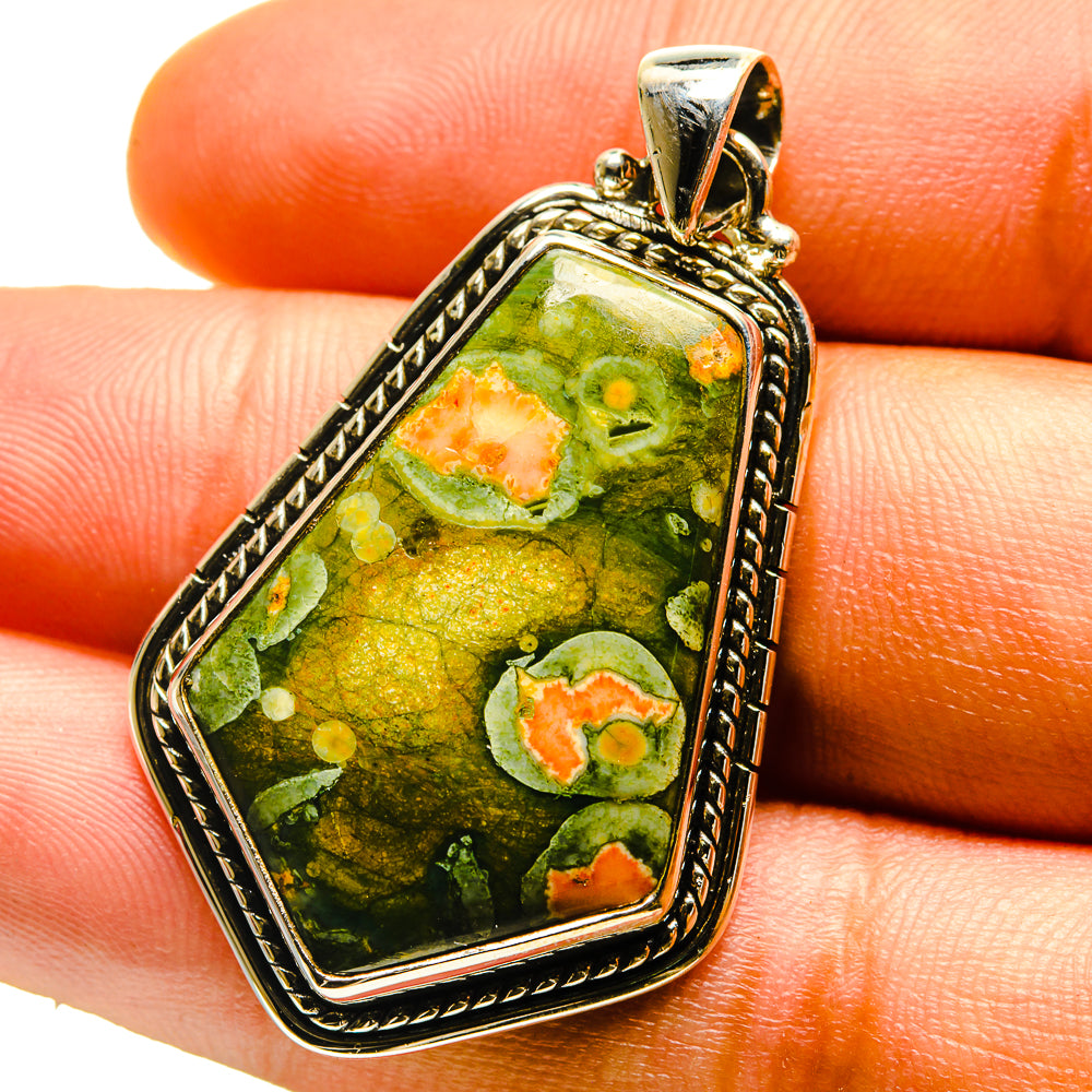 Rainforest Jasper Pendants handcrafted by Ana Silver Co - PD759519