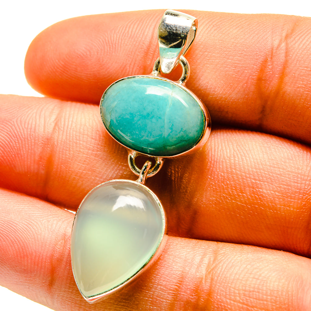 Prehnite Pendants handcrafted by Ana Silver Co - PD759521