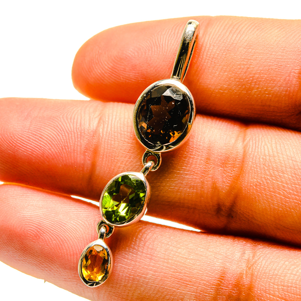 Smoky Quartz Pendants handcrafted by Ana Silver Co - PD759522