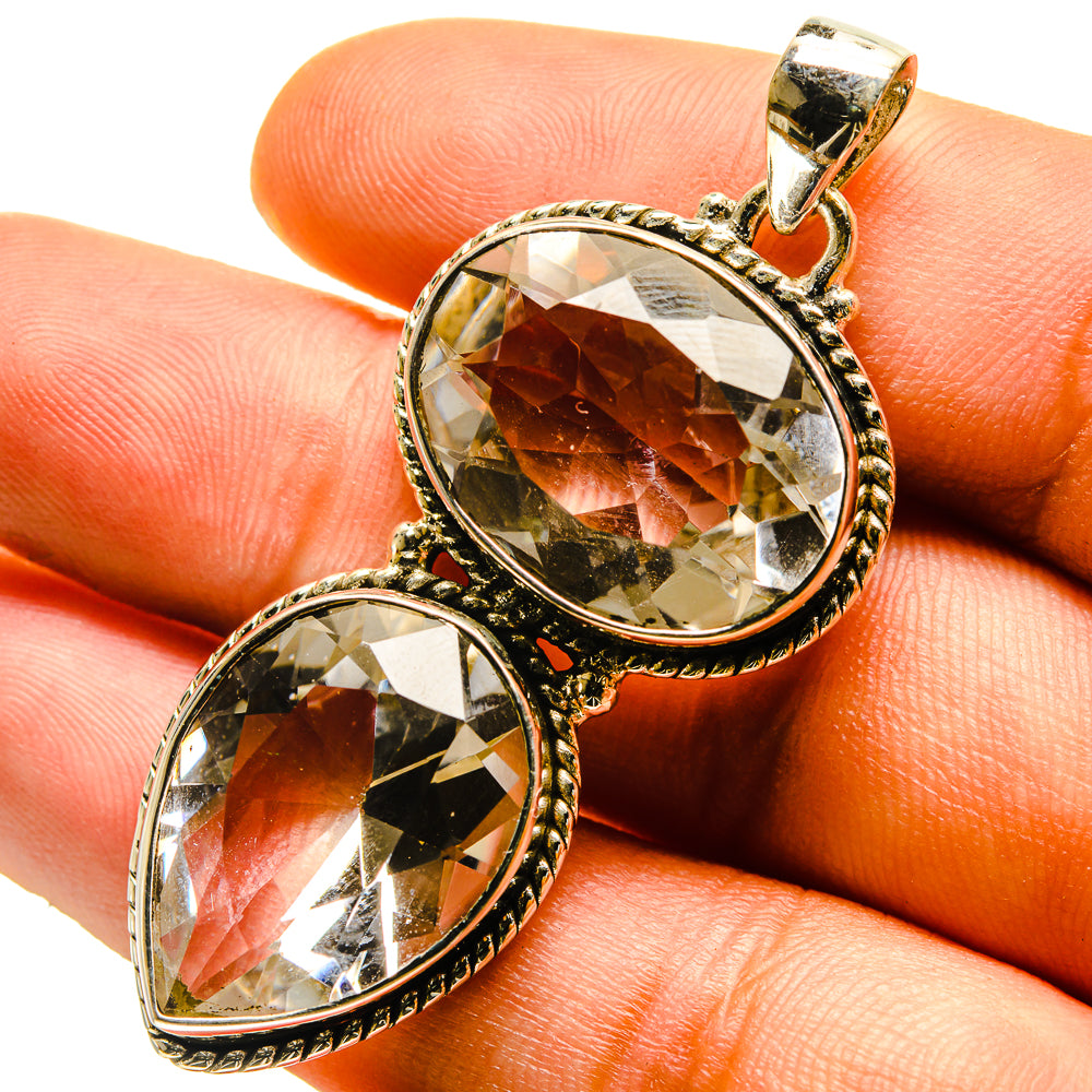 White Quartz Pendants handcrafted by Ana Silver Co - PD759531