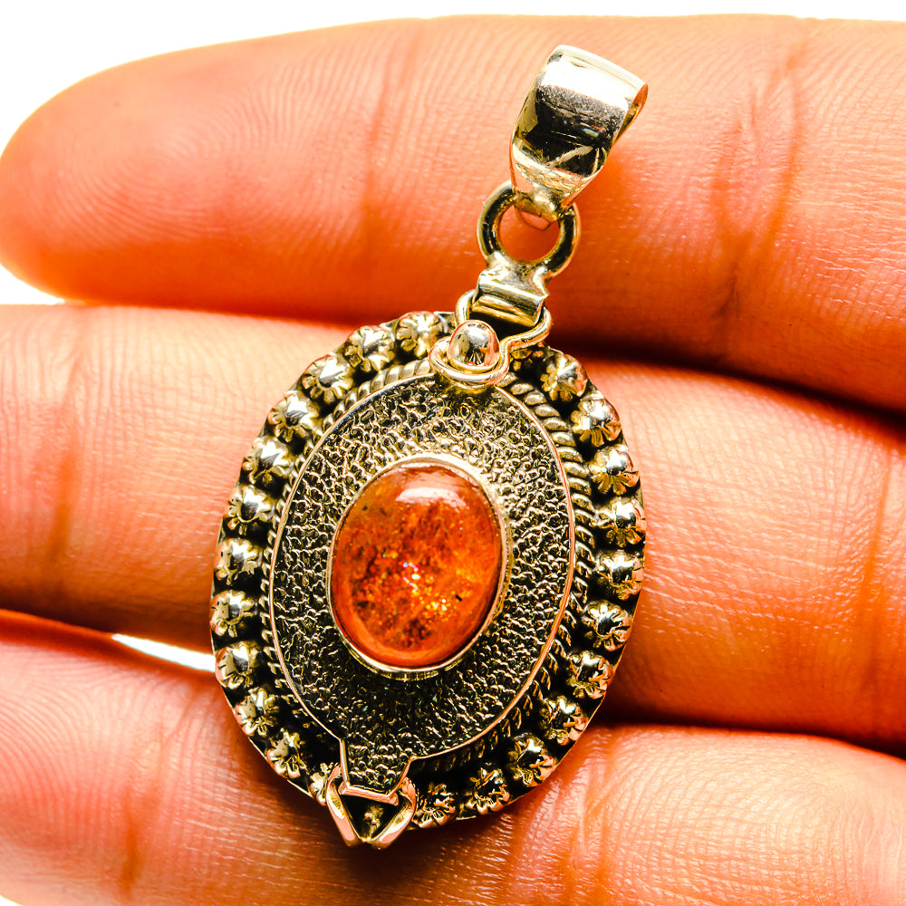 Sunstone Pendants handcrafted by Ana Silver Co - PD759532