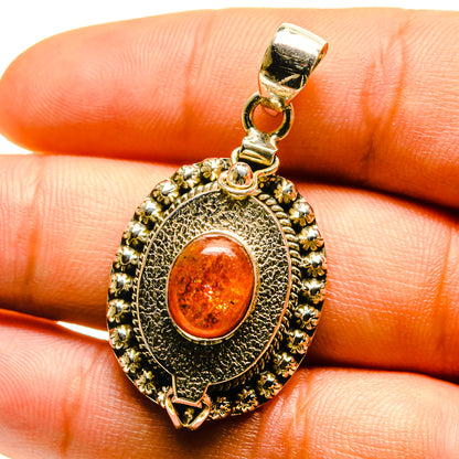 Sunstone Pendants handcrafted by Ana Silver Co - PD759532
