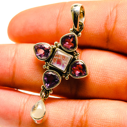 Rainbow Moonstone Pendants handcrafted by Ana Silver Co - PD759540