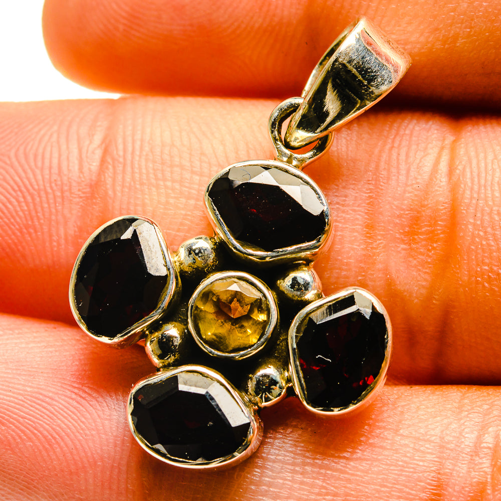 Garnet Pendants handcrafted by Ana Silver Co - PD759541