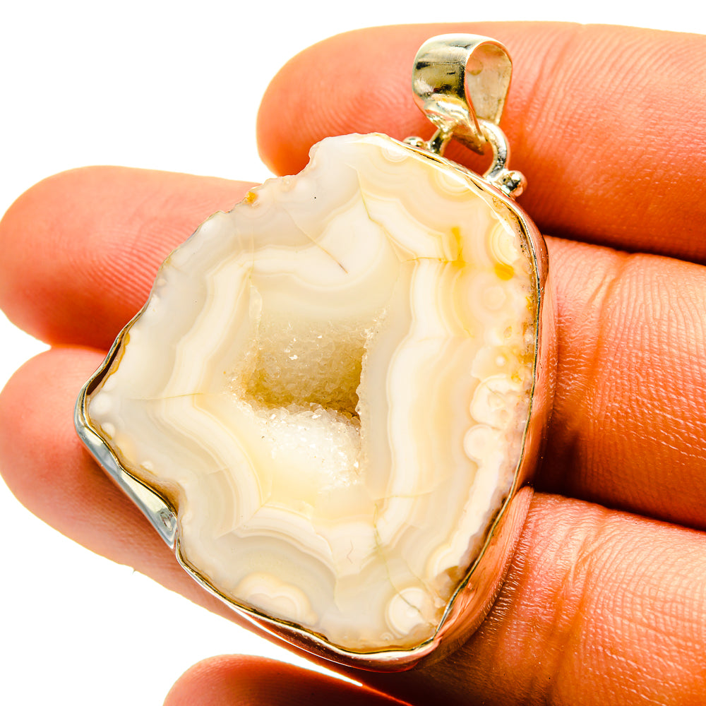 Geode Slice Pendants handcrafted by Ana Silver Co - PD759549