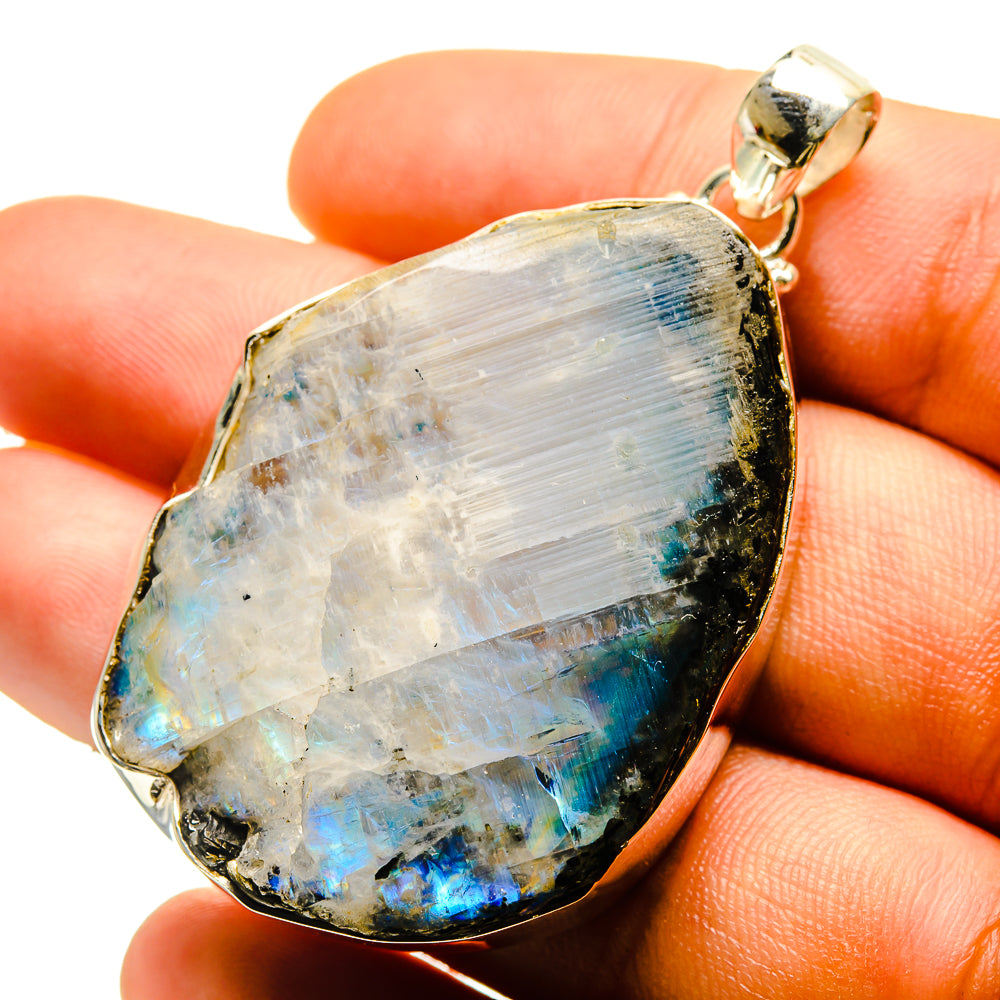 Rainbow Moonstone Pendants handcrafted by Ana Silver Co - PD759550