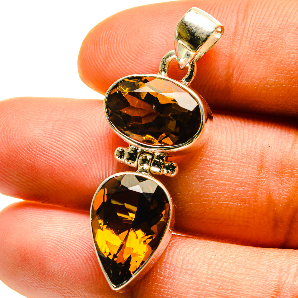 Mandarin Citrine Pendants handcrafted by Ana Silver Co - PD759553
