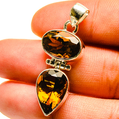 Mandarin Citrine Pendants handcrafted by Ana Silver Co - PD759553