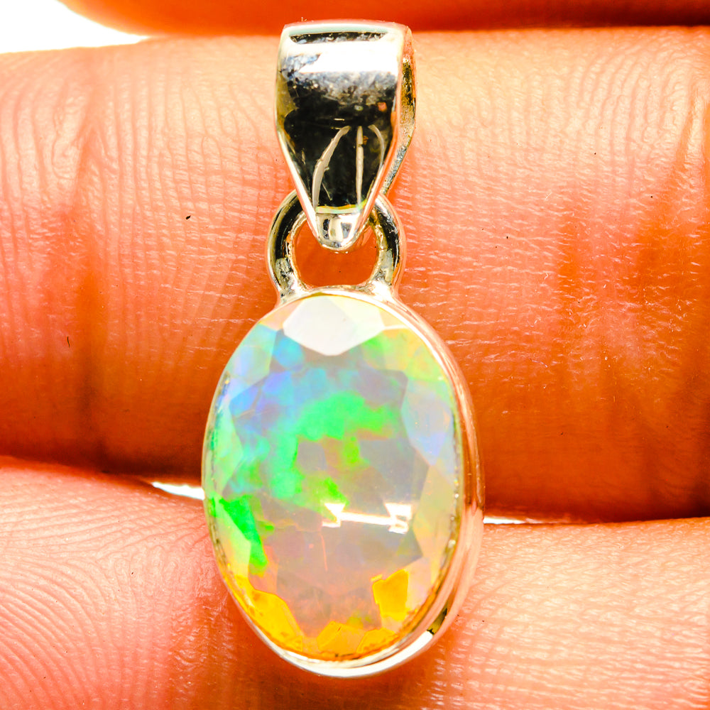 Ethiopian Opal Pendants handcrafted by Ana Silver Co - PD759565