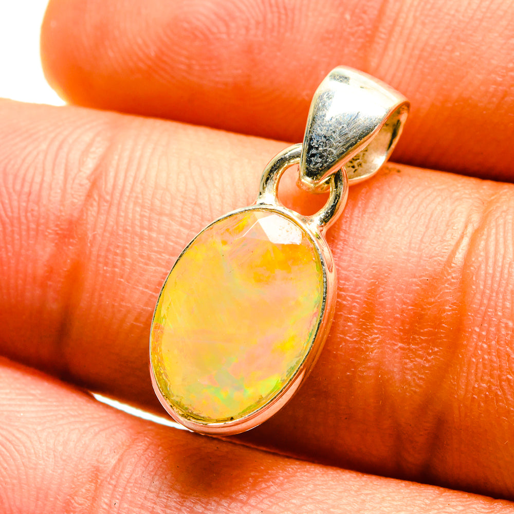 Ethiopian Opal Pendants handcrafted by Ana Silver Co - PD759568