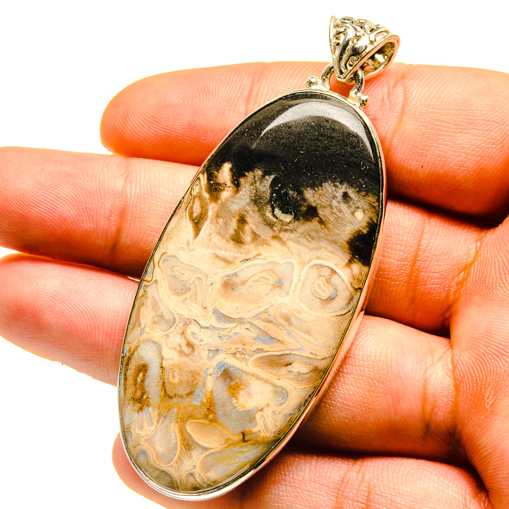 Peanut Wood Jasper Pendants handcrafted by Ana Silver Co - PD759581