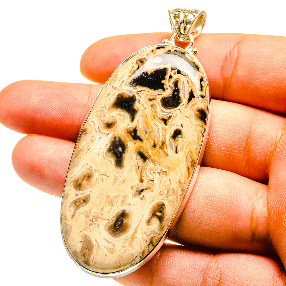 Peanut Wood Jasper Pendants handcrafted by Ana Silver Co - PD759582