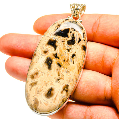 Peanut Wood Jasper Pendants handcrafted by Ana Silver Co - PD759582