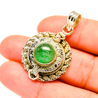 Green Aventurine Pendants handcrafted by Ana Silver Co - PD7598
