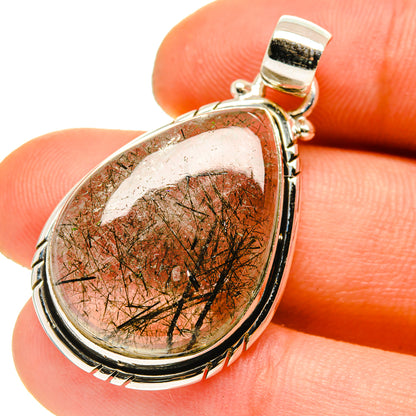 Tourmalinated Quartz Pendants handcrafted by Ana Silver Co - PD759913