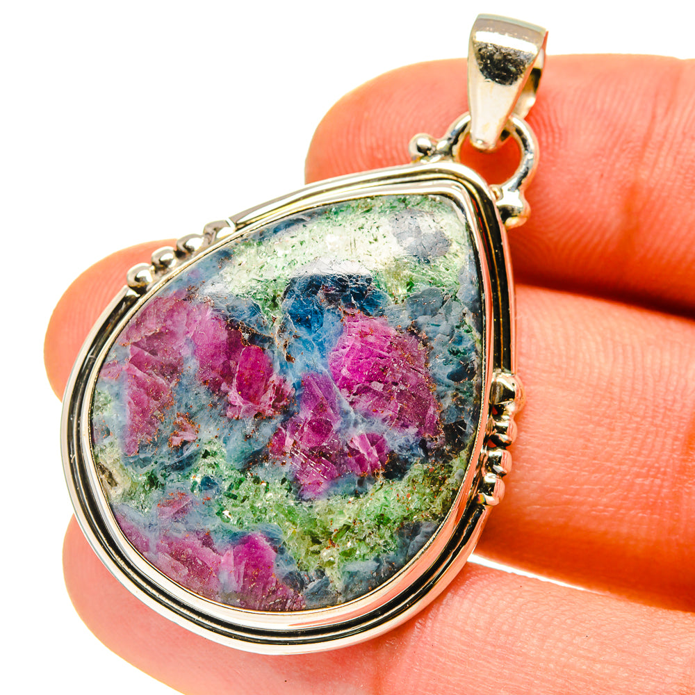 Ruby Fuchsite Pendants handcrafted by Ana Silver Co - PD759917