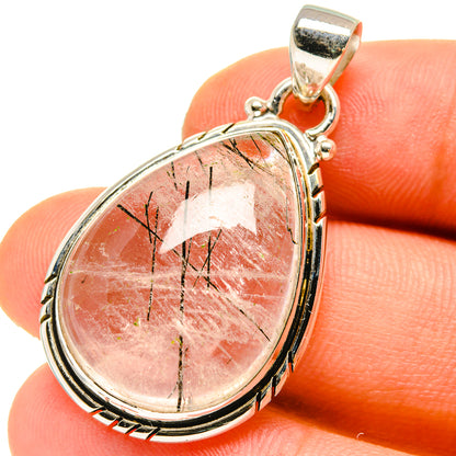Tourmalinated Quartz Pendants handcrafted by Ana Silver Co - PD759924