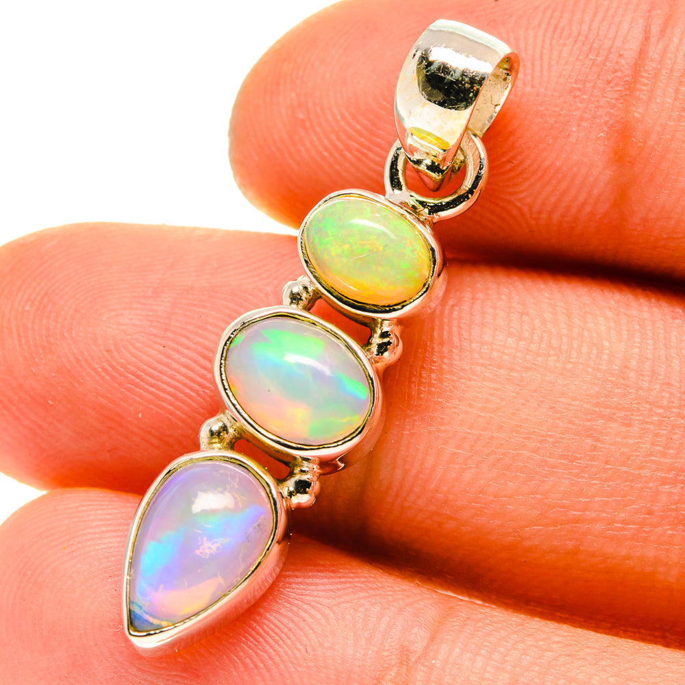 Ethiopian Opal Pendants handcrafted by Ana Silver Co - PD759936