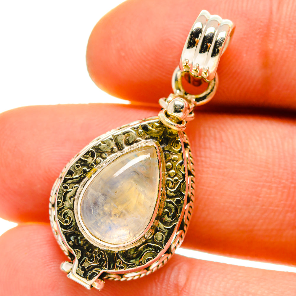 Rainbow Moonstone Pendants handcrafted by Ana Silver Co - PD759941