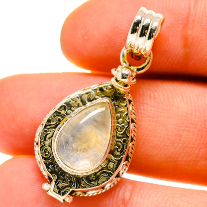 Rainbow Moonstone Pendants handcrafted by Ana Silver Co - PD759941