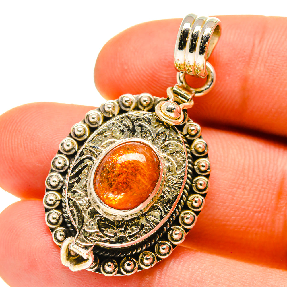 Sunstone Pendants handcrafted by Ana Silver Co - PD759942