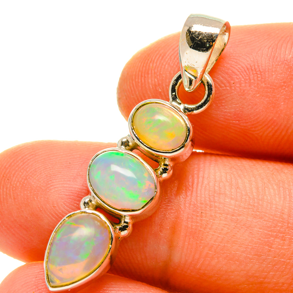 Ethiopian Opal Pendants handcrafted by Ana Silver Co - PD759949