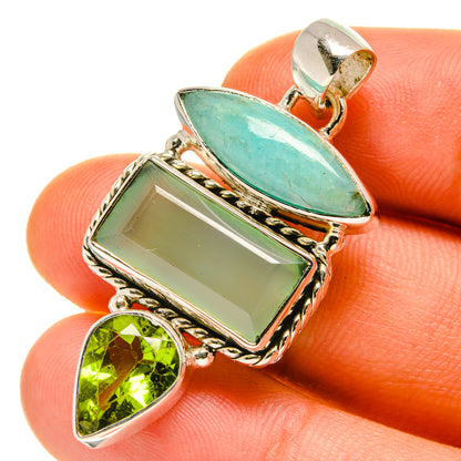 Prehnite Pendants handcrafted by Ana Silver Co - PD759950