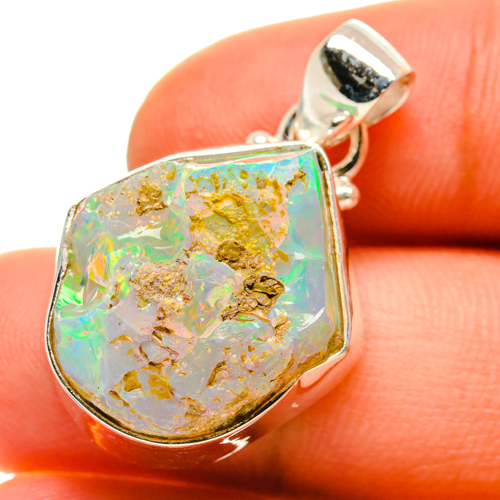 Ethiopian Opal Pendants handcrafted by Ana Silver Co - PD759962