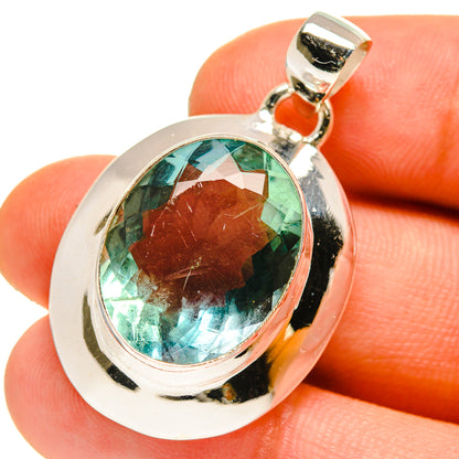 Blue Fluorite Pendants handcrafted by Ana Silver Co - PD759965
