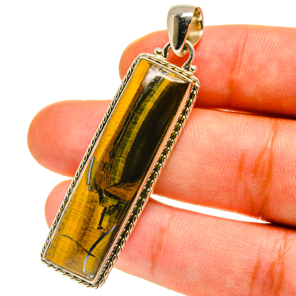 Tiger Eye Pendants handcrafted by Ana Silver Co - PD759972
