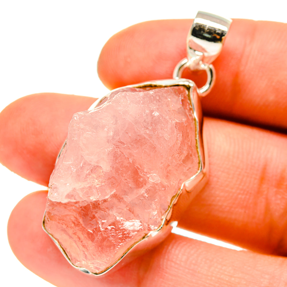 Rose Quartz Pendants handcrafted by Ana Silver Co - PD759976