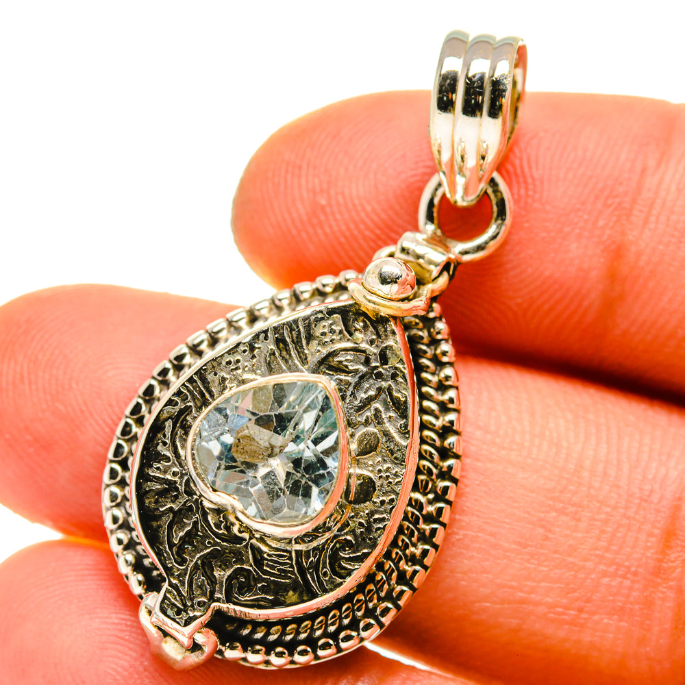 Blue Topaz Pendants handcrafted by Ana Silver Co - PD759977
