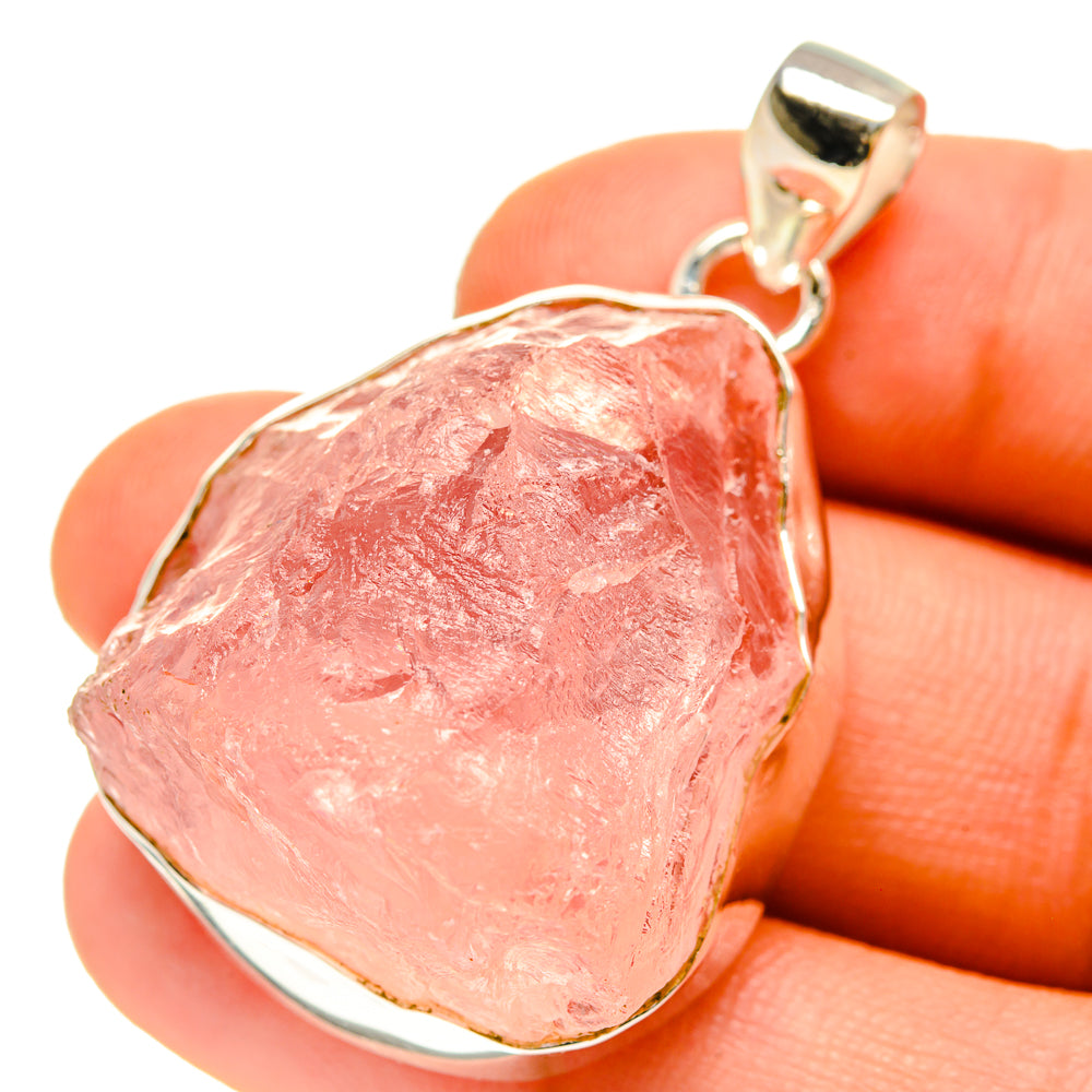 Rose Quartz Pendants handcrafted by Ana Silver Co - PD759983