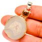 White Geode Slice Pendants handcrafted by Ana Silver Co - PD759992