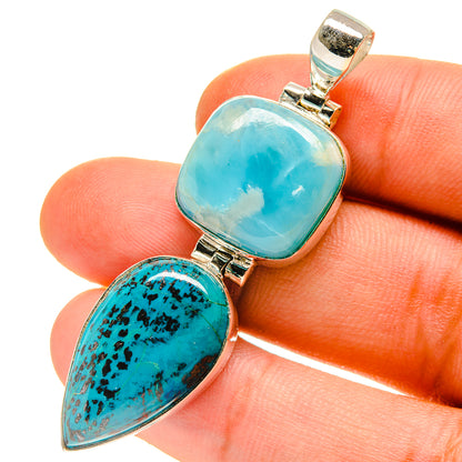 Larimar Pendants handcrafted by Ana Silver Co - PD760010