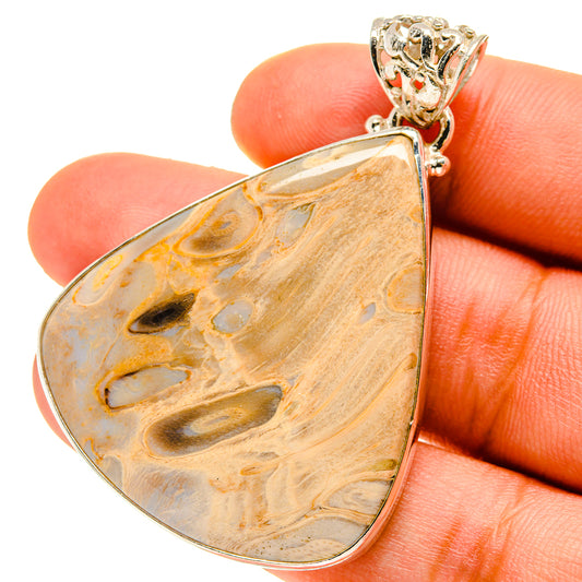 Peanut Wood Jasper Pendants handcrafted by Ana Silver Co - PD760015