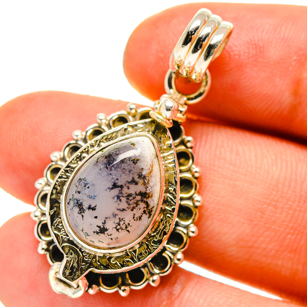 Dendritic Opal Pendants handcrafted by Ana Silver Co - PD760019