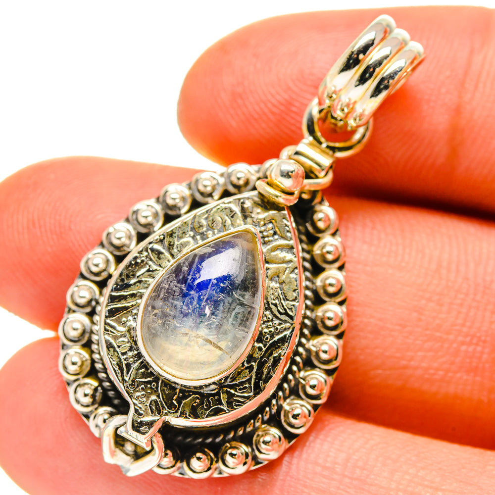 Rainbow Moonstone Pendants handcrafted by Ana Silver Co - PD760020