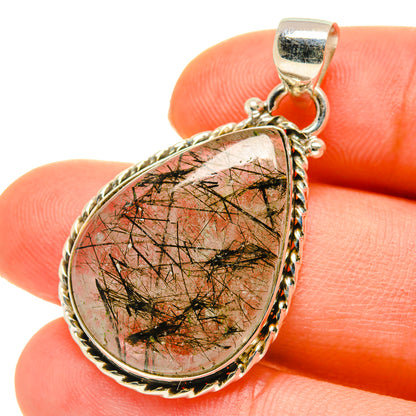 Tourmalinated Quartz Pendants handcrafted by Ana Silver Co - PD760022