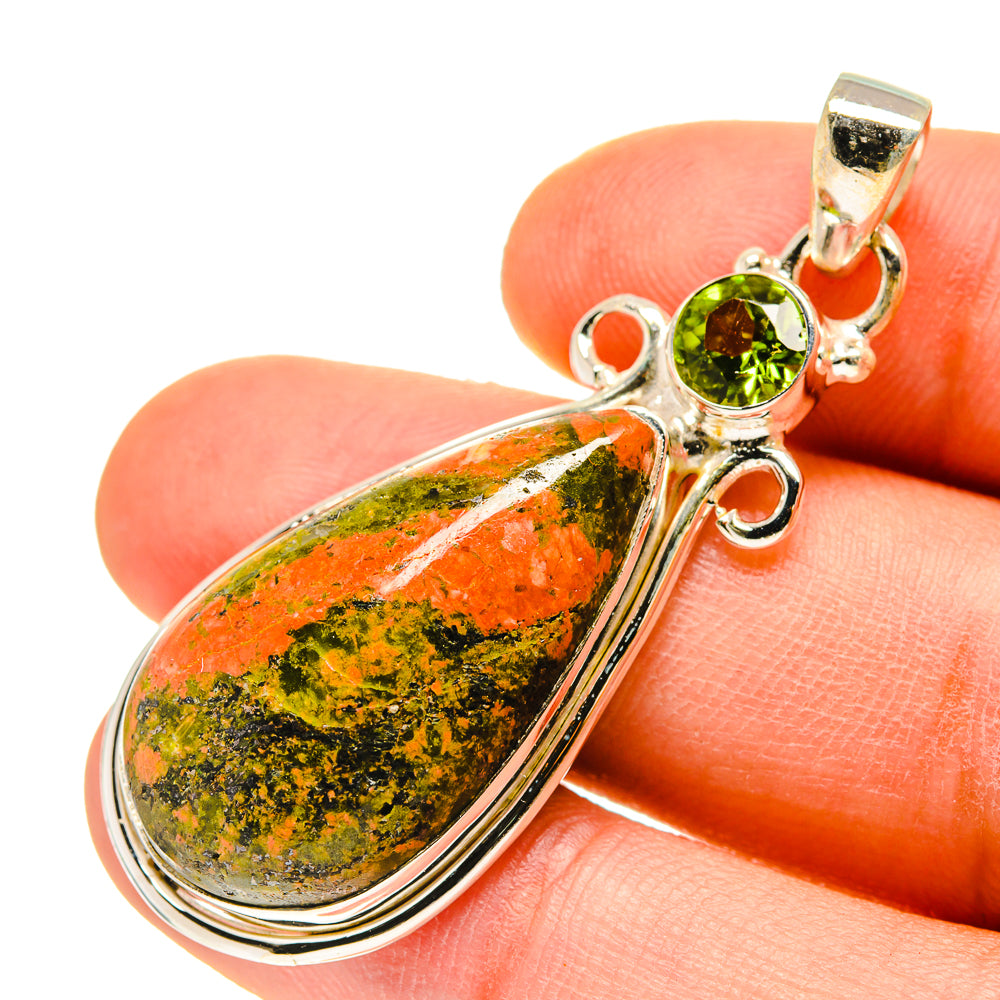 Unakite Pendants handcrafted by Ana Silver Co - PD760032