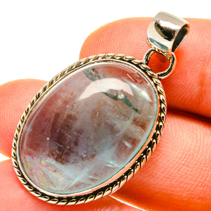 Blue Fluorite Pendants handcrafted by Ana Silver Co - PD760036