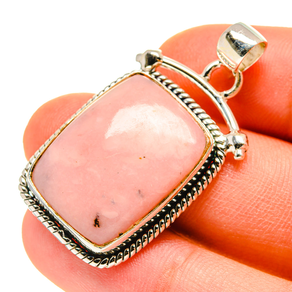 Pink Opal Pendants handcrafted by Ana Silver Co - PD760040