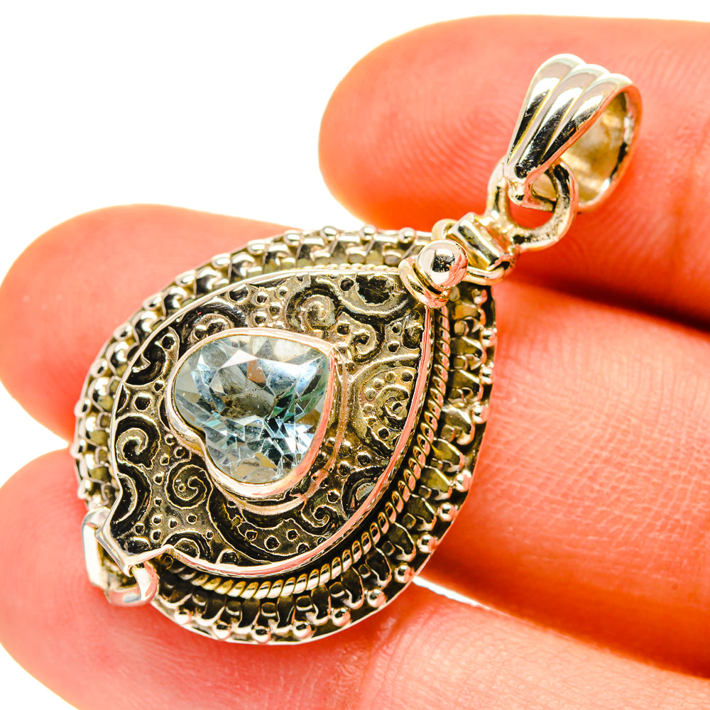 Blue Topaz Pendants handcrafted by Ana Silver Co - PD760043