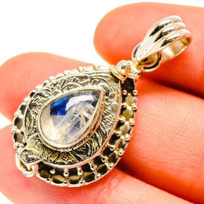 Rainbow Moonstone Pendants handcrafted by Ana Silver Co - PD760052