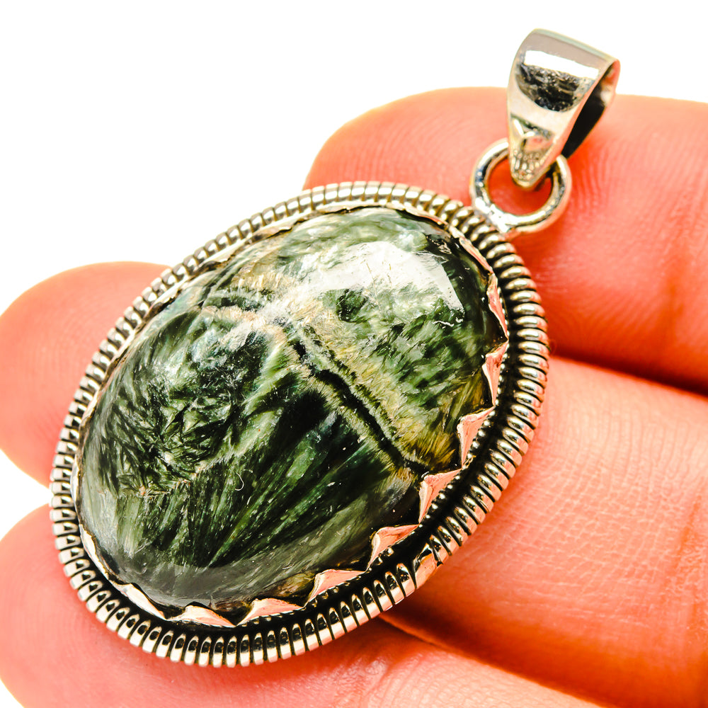 Seraphinite Pendants handcrafted by Ana Silver Co - PD760055