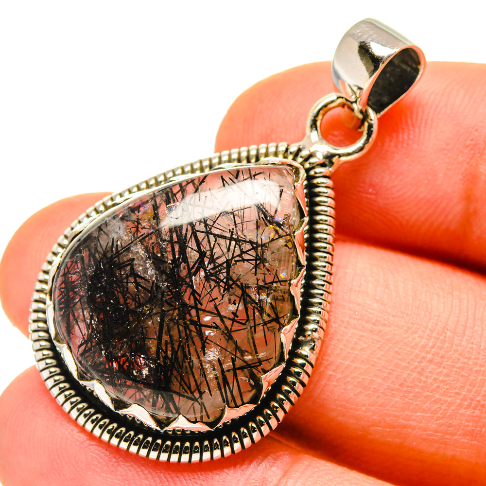 Tourmalinated Quartz Pendants handcrafted by Ana Silver Co - PD760056